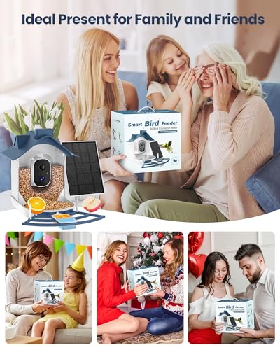 Smart Bird Feeder with Camera (Blue01)