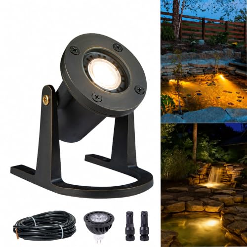 Submersible Pond Light (2700K Warm White / 1-Pack(Wiring Required))