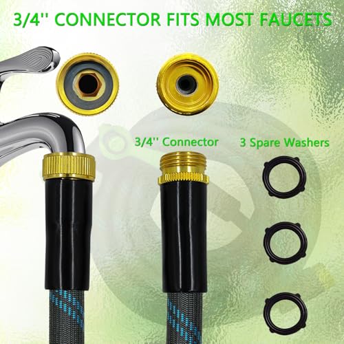 50 FT Garden Hose (Black Blue / 50)