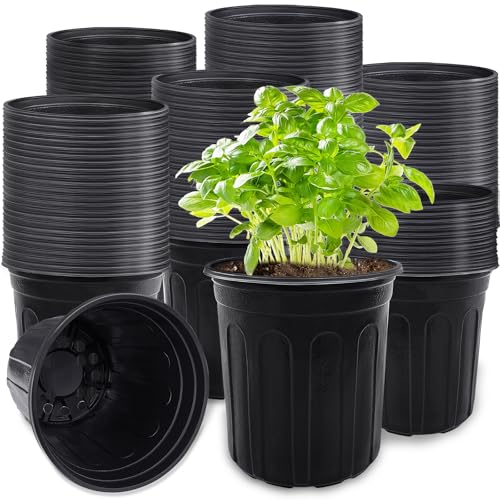 120 Pcs 1 Gallon Plant Nursery Pots (120 Pieces 1 Gallon)