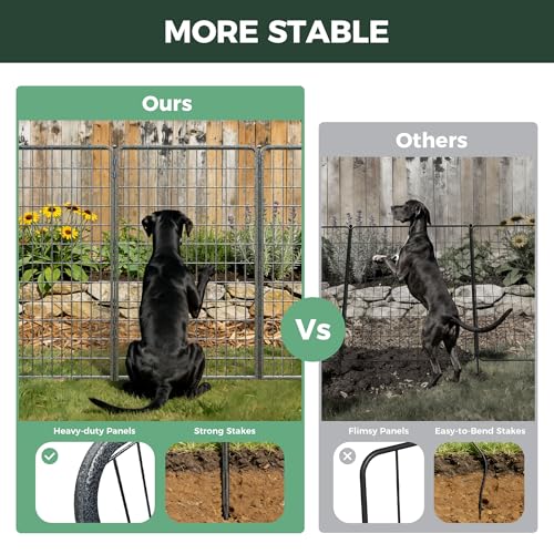 No Dig Garden Fence (Silver / 50"H)