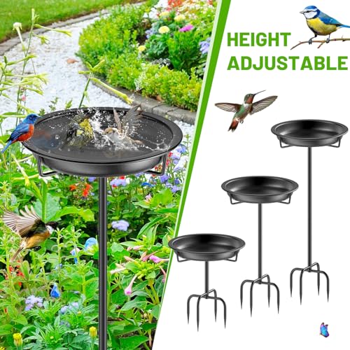 Metal Bird Bath for Outside Garden Birdbath Bowl