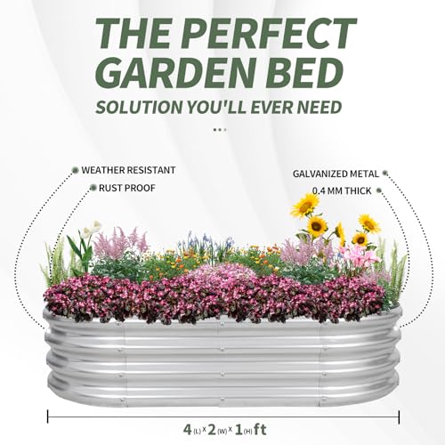 Galvanized Raised Garden Bed Outdoor