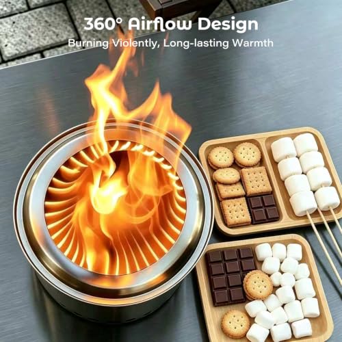9.6 x 7.1 in Small Tabletop Fire Pit (Black Ceramic / 9.6H x 7.1D Tabletop)