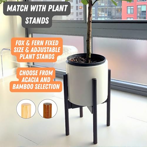 Large Planter for Indoor or Outdoor (Glossy White / 8 Inch)