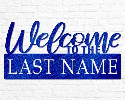 Outdoor Personalized Welcome Last Name Sign