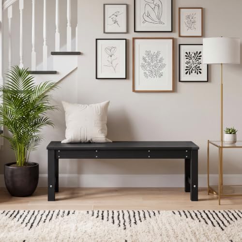 HDPE Outdoor Bench (Black(hdpe) / 1 pack)