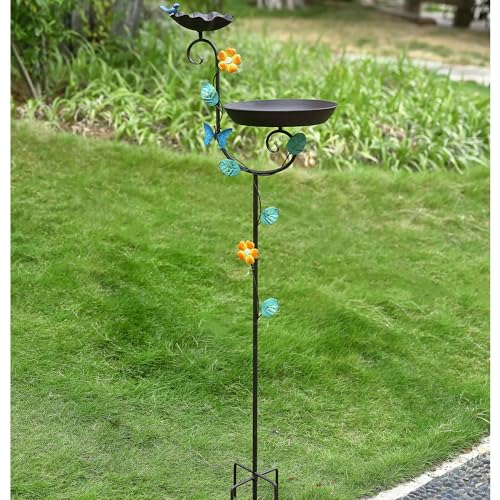 Free Standing Bird Baths for Outdoors (Butterfly)
