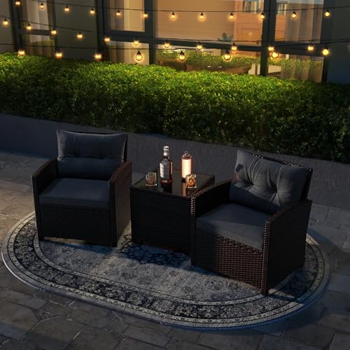 3 Pieces Patio Furniture Set (3 Count)