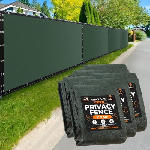 Privacy Fence Screen 5’ x 50’ (Green / 5' X 50')