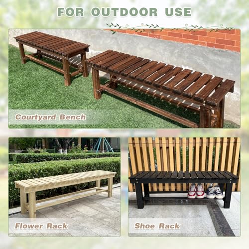 Outdoor Garden Wood Bench