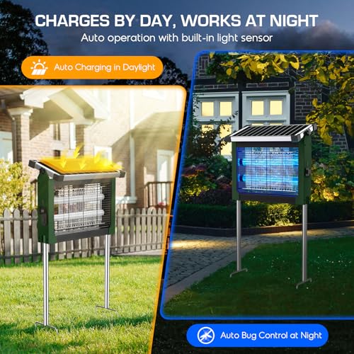 Solar Bug Zapper Outdoor (Army Green)