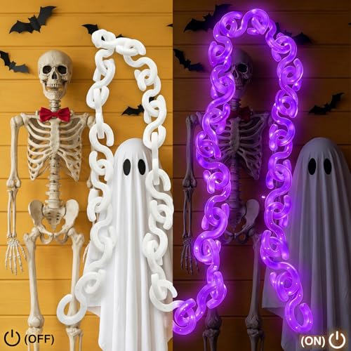 10 ft Halloween Chain Lights (Purple / 10FT)