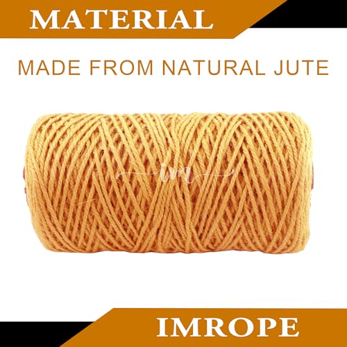 3mm x 500 Feet Orange Jute Rope (Orange / 3mm x 500 Ft)
