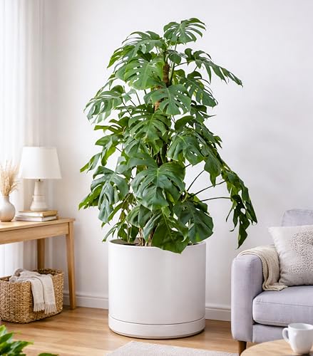 16 Inch Ceramic Planter Pot (XXX-Large / White)
