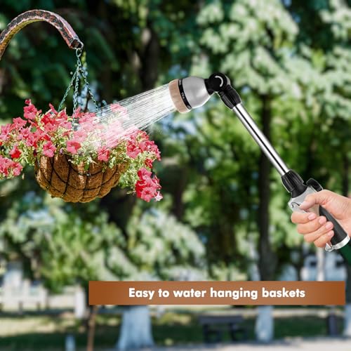 Heavy Duty Metal Hose Wand (Gold / 16 inch - 180° Swivel)