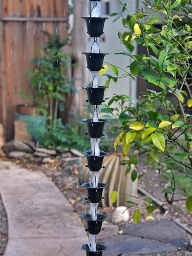 Flower Cups Rain Chain