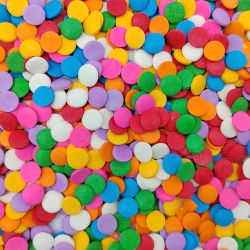 Rainbow Round Sprinkles (Confetti Sprinkles)