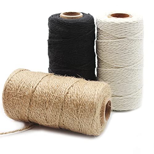 Cotton Twine Natural Jute Packing & Wrapping Twines (984 Foot)