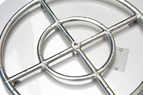 Stainless Steel 30" Round Flat Fire Pit Pan