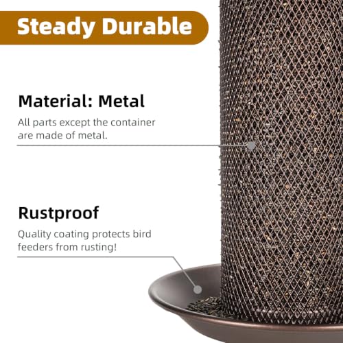 Nyjer Thistle Seeds Wild Bird Feeder (Bronze / 1Pack)