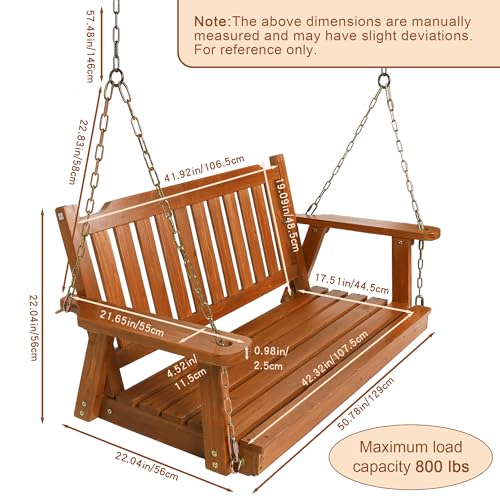 Wooden Porch Swing 2 (Brown)