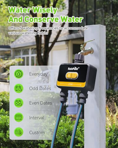 WiFi Water Timer for Garden Hose (Yellow)