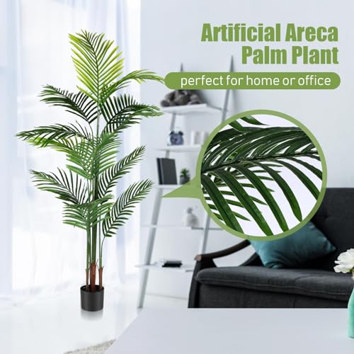 4 Pack Artificial Palm Trees 6Ft (4 Count)