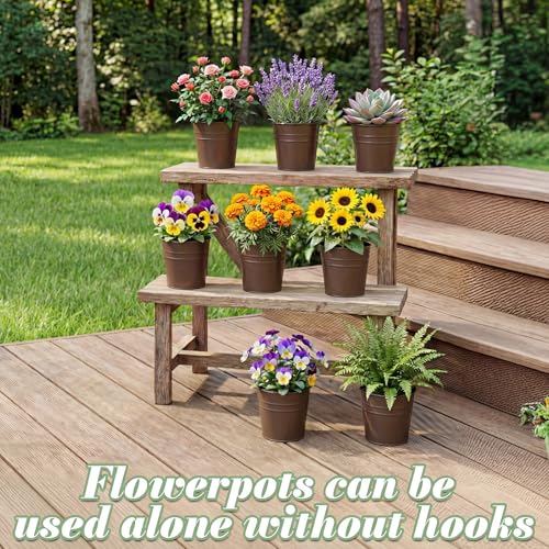 Hanging Flower Pots (Bronze(5in))