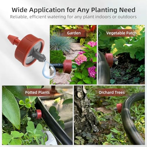 30PCS 0.75 GPH Pressure Compensating Drip Irrigation Spot Watering Drippers