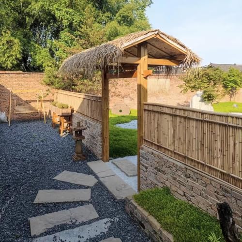 Natural Rolled Bamboo Privacy Fence (Natural / 4ft*8ft)