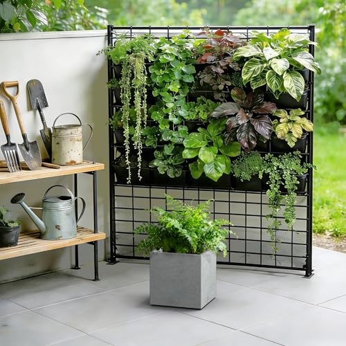 Small Square Pale Gray Concrete Planter 10" W (Concrete Gray / 10")