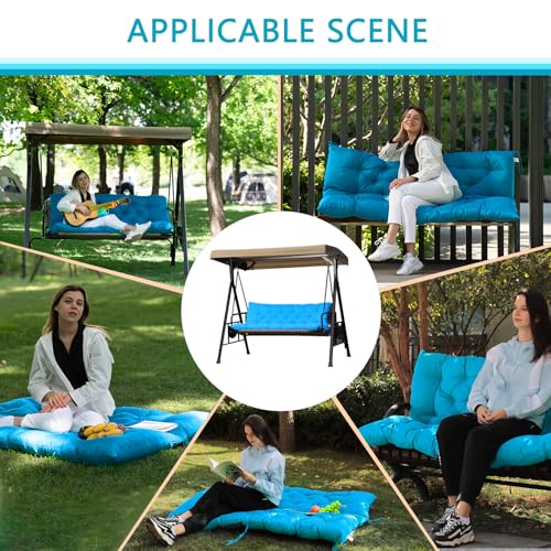 Porch Swing Cushions (Sky Blue / 60x 40 inches)