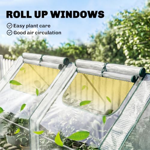 6' x 3' x 3' Portable Greenhouse with 2 PE (Clear / 6' x 3' x 3')