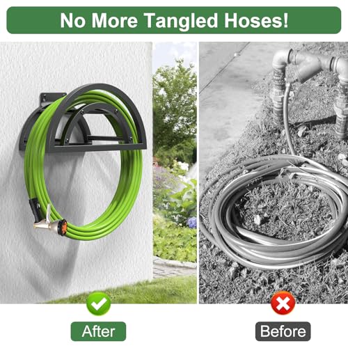 Hose Holder Wall Mount (Black / 1 Pack)