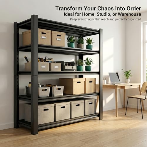 3500 LBS Heavy Duty Garage Shelving (48" W x 20" D x 72" H)