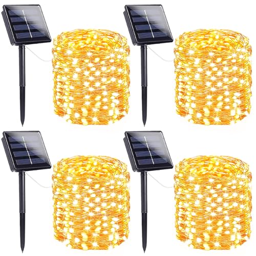 Solar Fairy Lights (Warm White / 4 Pack-800LED)
