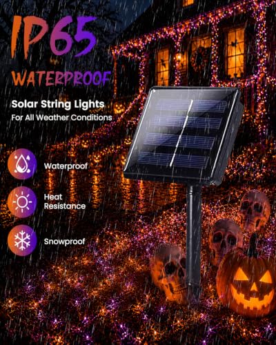 Solar Halloween String Lights Outdoor (2 Count)