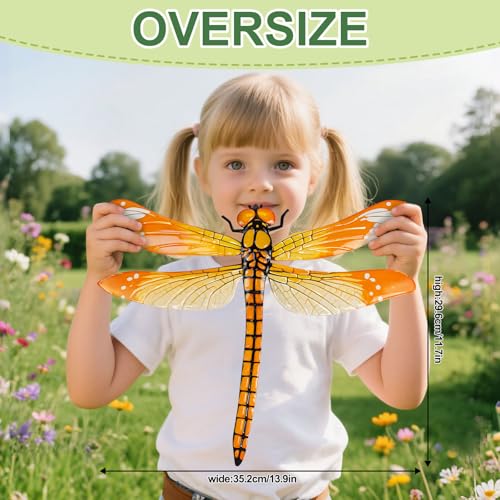 4 Pack Large Metal Dragonfly Wall Decor (Large Dragonfly)