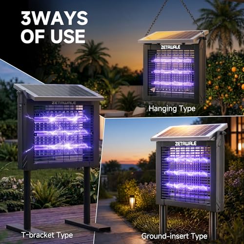 Solar Powered Bug Zapper Outdoor