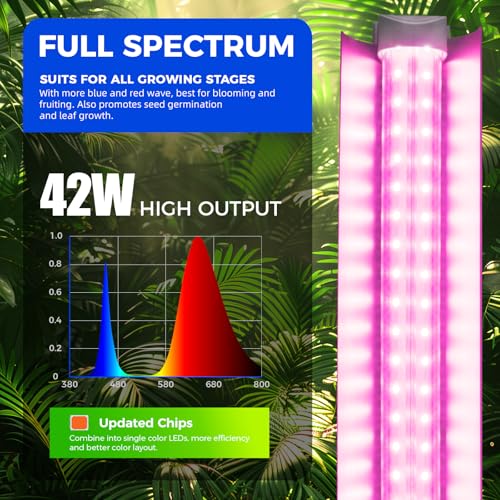 LED Grow Light (Pink / 4ft-6 Packs)