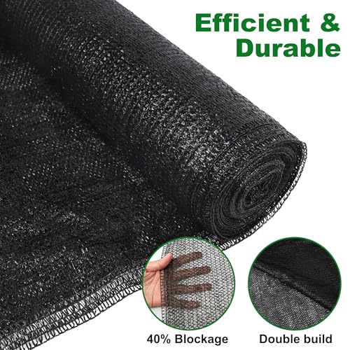 120x6 FT Outdoor Shade Cloth for Garden & Plants (40%-6 FT x 120 FT)