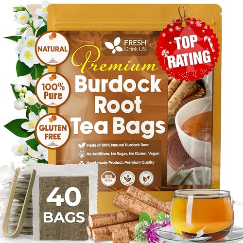 Premium 40 Bags Burdock Root Tea (40 Count (Pack of 1))