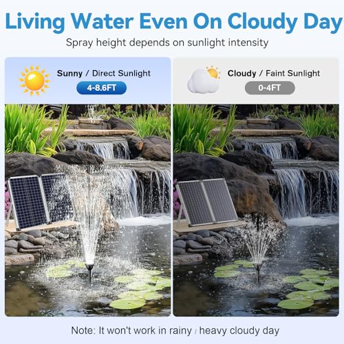 55W Solar Fountain Pump for Outdoor Pond (55W)