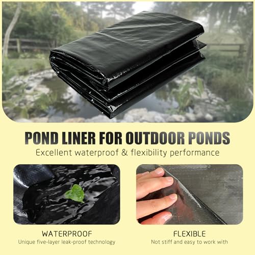 25X30FT Reinforced PE Pond Liner for Fish