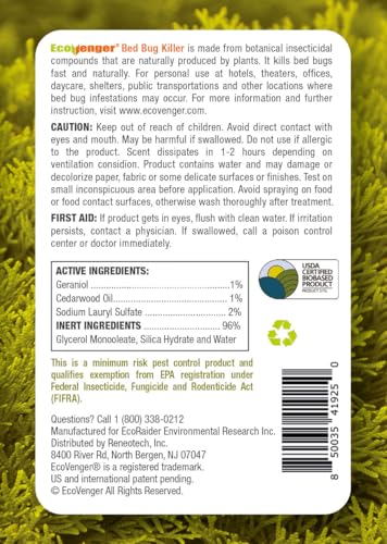 Bed Bug Killer 3 oz EcoVenger by EcoRaider (3 Ounce)