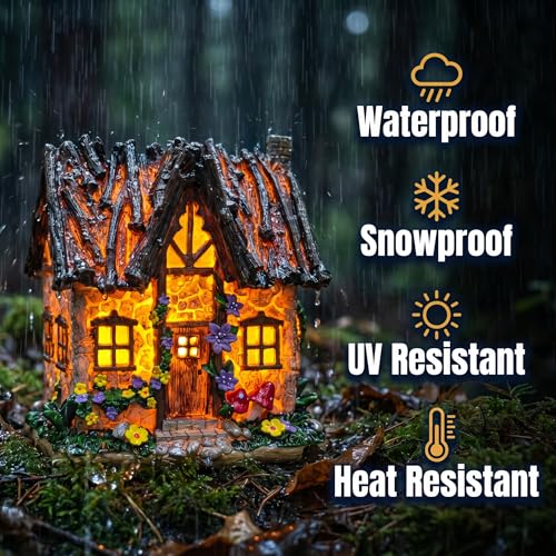 Solar LED Tree House Sculpture (Bird Tree House)
