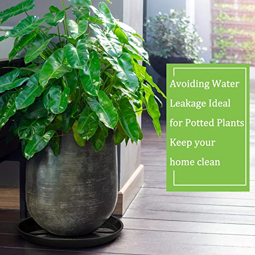 12 Pcs Plastic Plant Saucers Tray (12 Count)