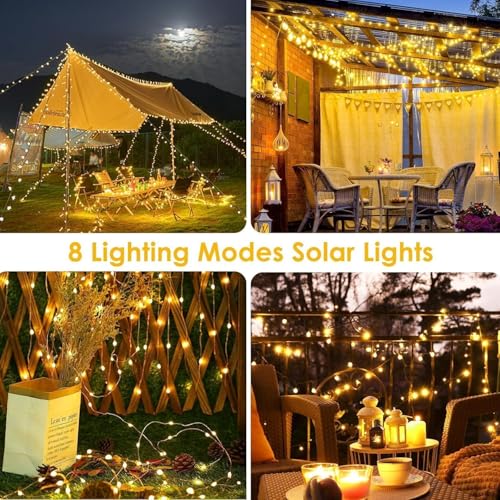 Solar Fairy Lights (Warm White / 4 Pack-800LED)