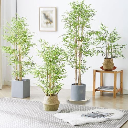 6 Pack 10 Inch Round Plant Saucers for Less 8.4 Inch Pot Indoors Outdoors Plant Trays for Pots Planter Saucer Plastic Plant Drip Tray Planter Water Tray for Potted Plants (6 Count)